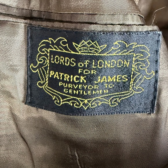 Lords of London for Patrick James Men's Wool Blazer Herringbone Jacket Size 38R - Picture 3 of 11